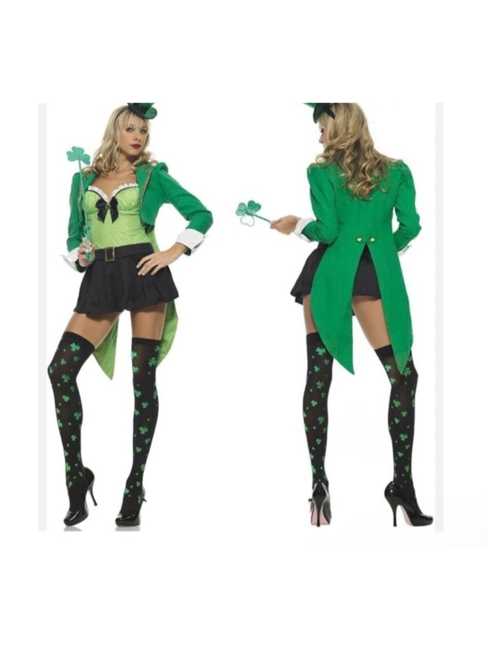 Leg Avenue Leprechaun Costume Womens St Patricks Cosplay Set Size Medium